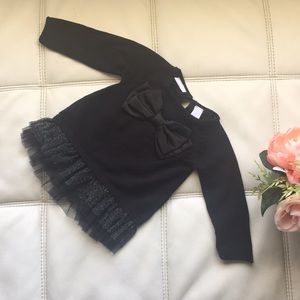 First Impressions Black Baby Girl Sweater
